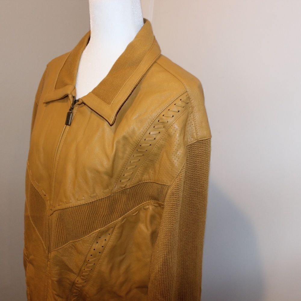 Maxini Leather Jacket Men Size Large - Picture 8 of 16
